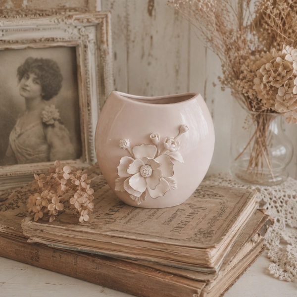 WAZON CERAMICZNY FLEUR 18,7 CM